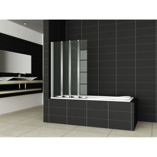 Шторка на ванну Cezares PRATICO-V-4-100/140-C-Cr