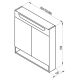 Зеркальный шкаф с подсветкой Ravak MC Classic II X000001470 70 см белый
