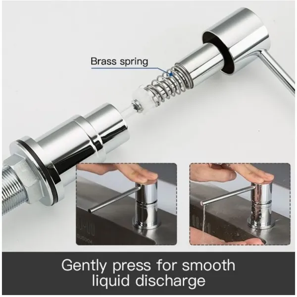 Дозатор для кухонной мойки Gappo G402-1 300 мл чёрный