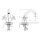 Смеситель для раковины Decoroom хром/белый DR51011-White