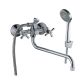 Смеситель для ванны Decoroom с ручным душем хром/белый DR51045-White