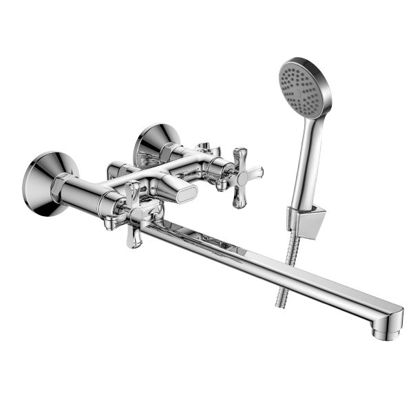 Смеситель для ванны Decoroom с ручным душем хром DR52043 Смеситель для ванны Decoroom с ручным душем хром DR52043