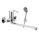 Смеситель для ванны Decoroom с ручным душем хром DR70043