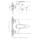 Смеситель для ванны Decoroom с ручным душем хром DR72036
