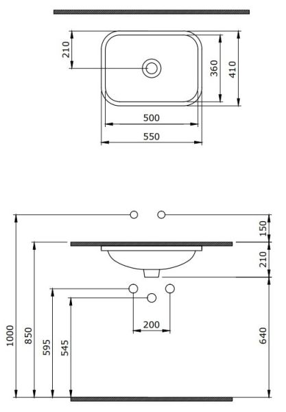 Раковина Berges Ego 181006 55см белый