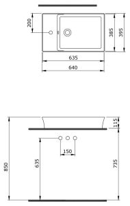 Раковина Berges Ego SL 182013 60см белый