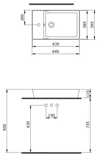 Раковина Berges Ego SL 182013 60см белый