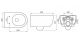 Комплект Berges 4в1 043311: инсталляция NOVUM 525 кнопка O5 черная Soft Touch унитаз EGO Rimless сидение Okus Slim SO