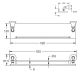 Полка стеклянная Rose RG1219 54см хром Полка стеклянная Rose RG1219 54см хром