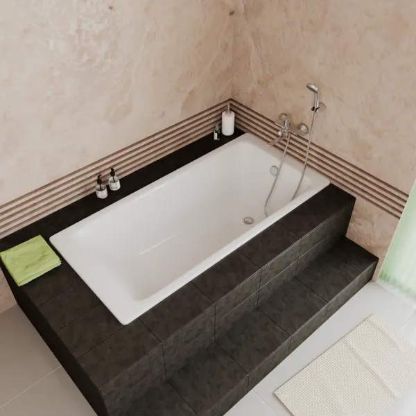 Ванна чугунная Delice Parallel DLR 220504 160x70см белый