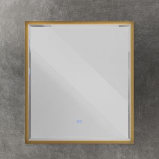 Зеркало с подсветкой Cezares CZR-SPC-INT-800-900-LED-TCH-WARM-BORO 80 см брашированное золото