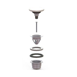 Донный клапан для раковины Kerama Marazzi DRR.2\WHT белый Донный клапан для раковины Kerama Marazzi DRR.2\WHT белый