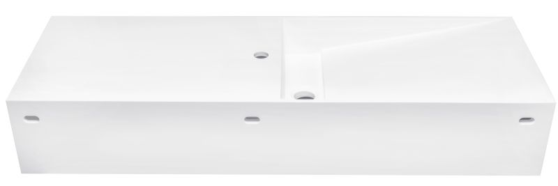 Накладная раковина-столешница NT Bagno Cagliari Left  NT502 120см белый матовый