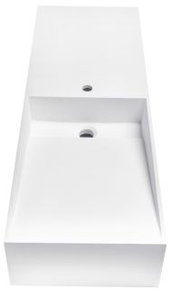 Накладная раковина-столешница NT Bagno Cagliari Right NT501 120см белый матовый