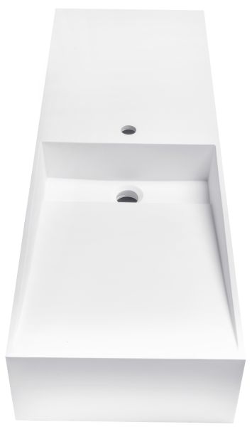 Накладная раковина-столешница NT Bagno Cagliari Right NT501 120см белый матовый