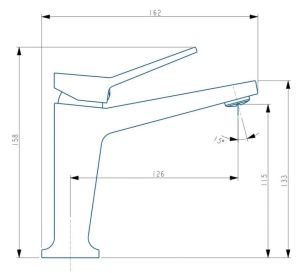 Смеситель для раковины Haiba HB10818 хром