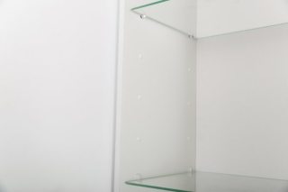 Шкаф-пенал подвесной BelBagno с двумя распашными дверцами с доводчиками, с двумя полками, универсальный, Bianco Lucido, 400x300x1500, DUE-1500-2A-SC-BL-P белый глянцевый