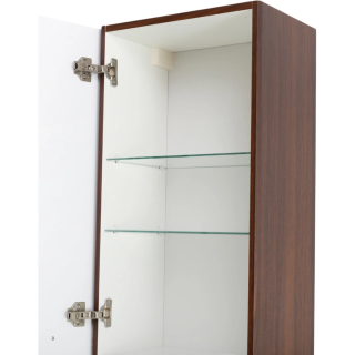 Шкаф-пенал подвесной BelBagno с двумя распашными дверцами с доводчиками, с двумя полками, универсальный, Noce, 400x300x1500, DUE-1500-2A-SC-NOCE-P орех