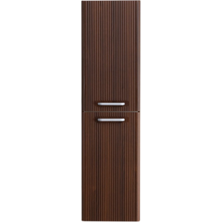 Шкаф-пенал подвесной BelBagno с двумя распашными дверцами с доводчиками, с двумя полками, универсальный, Noce, 400x300x1500, DUE-1500-2A-SC-NOCE-P орех