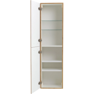 Шкаф-пенал подвесной BelBagno с двумя распашными дверцами с доводчиками, с двумя полками, универсальный, Rovere Nature, 400x300x1500, DUE-1500-2A-SC-RN-P дуб натуральный