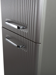 Шкаф-пенал подвесной BelBagno с двумя распашными дверцами с доводчиками, с двумя полками, универсальный, Сатин, 400x300x1500, DUE-1500-2A-SC-SAT-P