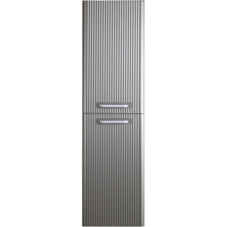 Шкаф-пенал подвесной BelBagno с двумя распашными дверцами с доводчиками, с двумя полками, универсальный, Сатин, 400x300x1500, DUE-1500-2A-SC-SAT-P