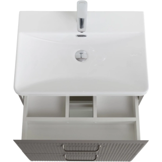 База под раковину BelBagno подвесная с двумя выкатными ящиками, 506x423x500, DUE-500-2C-SO-SAT-P сатин