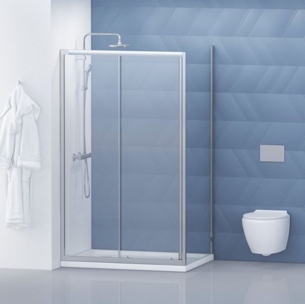 Душевой уголок BelBagno DUE 120x80см хром DUE-AH-1-120/80-C-CR