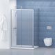 Душевой уголок BelBagno DUE 120x80см хром DUE-AH-1-120/80-C-CR