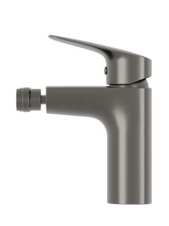 Смеситель BelBagno для биде без донного клапана, оружейная сталь DUE-BD-GM-W0