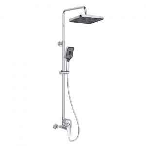 Душевая стойка со смесителем BelBagno DUE-DOCM-CRM