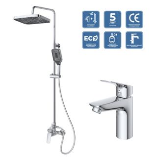 Комплект смесителей BelBagno Due DUE-DOCM/LVM-CRM хром