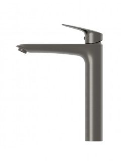 Смеситель BelBagno для накладной раковины без донного клапана, оружейная сталь DUE-LMC-GM-W0