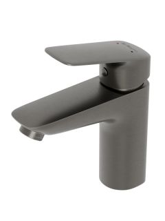 Смеситель BelBagno для раковины без донного клапана, оружейная сталь DUE-LVM-GM-W0