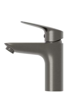 Смеситель BelBagno для раковины без донного клапана, оружейная сталь DUE-LVM-GM-W0