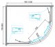 Душевой уголок BelBagno DUE 100x80см хром DUE-RH-2-100/80-C-Cr