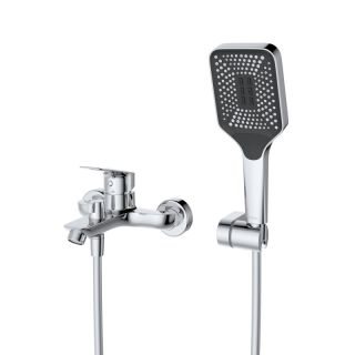 Комплект смесителей BelBagno для ванной - смеситель для ванны и смеситель для раковины хром