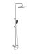 Душевая стойка BelBagno со смесителем и изливом, хром DUE-VSCM-CRM