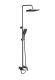 Душевая стойка BelBagno со смесителем и изливом, оружейная сталь DUE-VSCM-GM