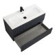 База под раковину Cezares подвесная с двумя выкатными ящиками, Grafito, 1000x457x500, DUET-N-1000-2C-SO-GR-P