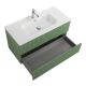 База под раковину Cezares подвесная с двумя выкатными ящиками, Фисташковый Софт, 1000x457x500, DUET-N-1000-2C-SO-PS-P
