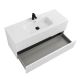 База под раковину Cezares подвесная с двумя выкатными ящиками, Bianco Opaco, 800x457x500, DUET-N-800-2C-SO-BO
