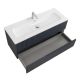 База под раковину Cezares подвесная с двумя выкатными ящиками, Grafito, 1200x457x500, DUET-N-1200-2C-SO-GR-P