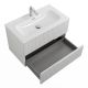 База под раковину Cezares подвесная с двумя выкатными ящиками, Bianco Lucido, 800x457x500, DUET-N-800-2C-SO-BL
