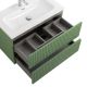 База под раковину Cezares подвесная с двумя выкатными ящиками, Фисташковый Софт, 800x457x500, DUET-N-800-2C-SO-PS-P