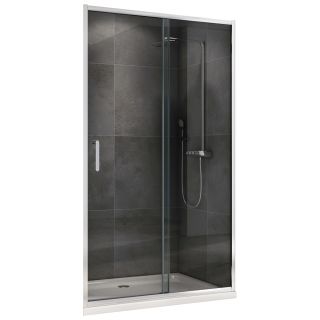 Душевая дверь ABBER Schwarzer Diamant AG301105 110 см профиль хром стекло прозрачное