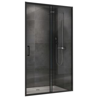Душевая дверь ABBER Schwarzer Diamant AG30110B5 110 см профиль чёрный стекло прозрачное
