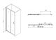 Душевая дверь ABBER Schwarzer Diamant 110см чёрный AG30110B