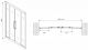 Душевая дверь ABBER Schwarzer Diamant 140см хром AG33140H