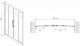 Душевая дверь ABBER Schwarzer Diamant 150см хром AG33150H